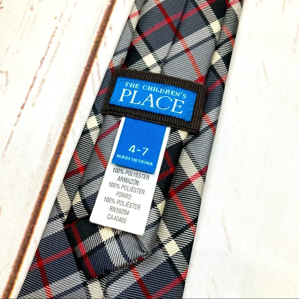 The Children’s Place Tie Black & Red Sz 4-7yrs